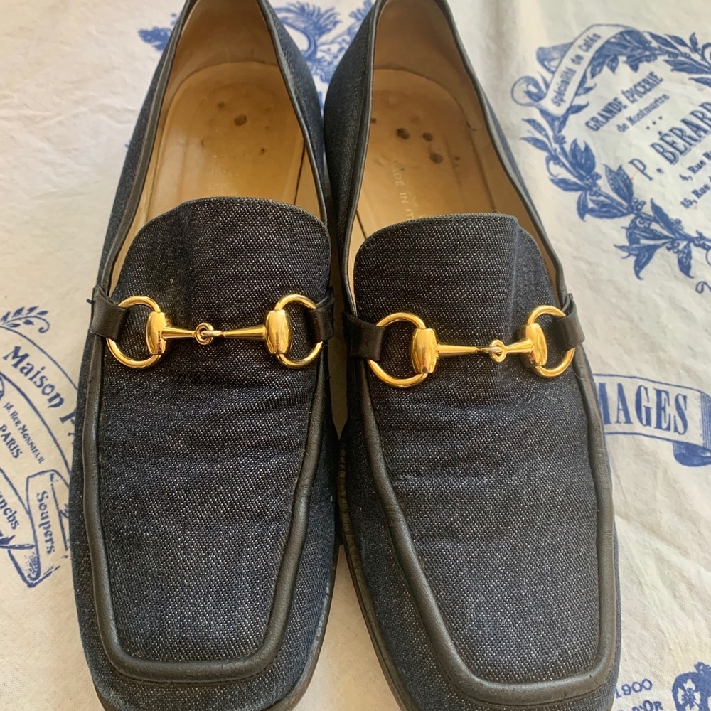 Vintage Gucci loafers ladies 38.5 8.5 horsebit